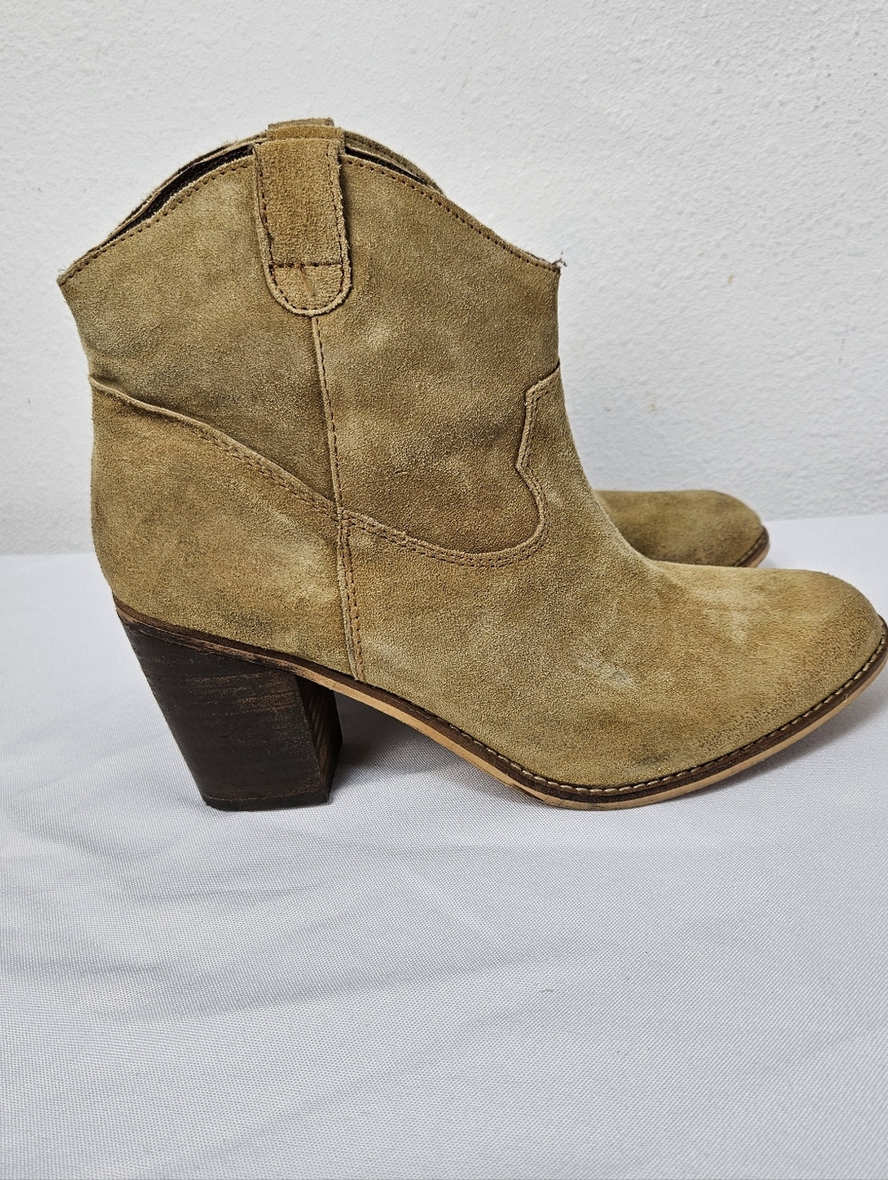 Matisse Bess Suede Western Ankle Boots Sise 10M Boho